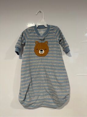 Carters Blue Striped Bear Sleep Sack - Kids Pajamas